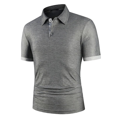 Elegantes, kontrastfarbiges Poloshirt für Herren